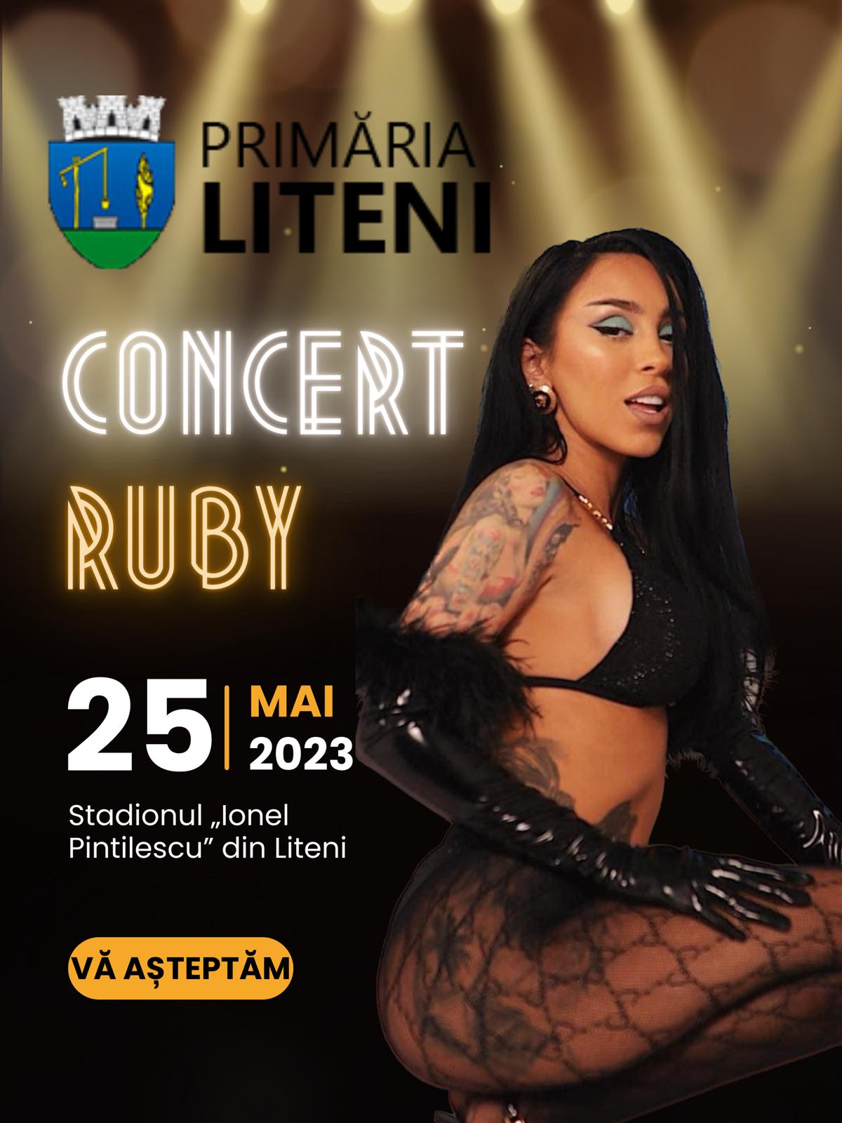 Concert Ruby - 25 mai 2023 - Stadionul "Ion Pintilescu" din Liteni